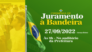 Prefeitura de Dias d'Ávila sediará solenidade de Juramento à Bandeira, em 27 de setembro