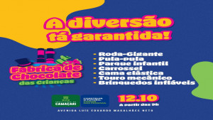 Dia das Crianças em Camaçari será comemorado com diversas atrações musicais e brincadeiras